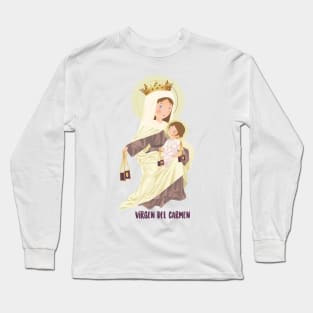 Virgen del carmen Long Sleeve T-Shirt